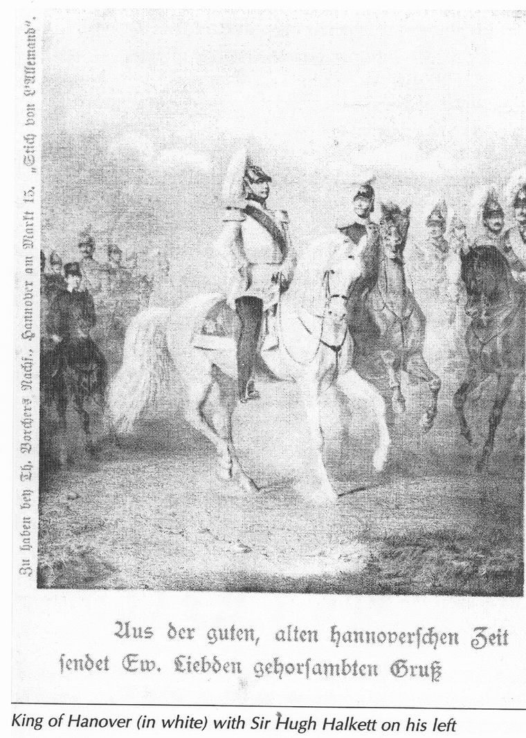 King of Hannover with General Hugh Halkett
