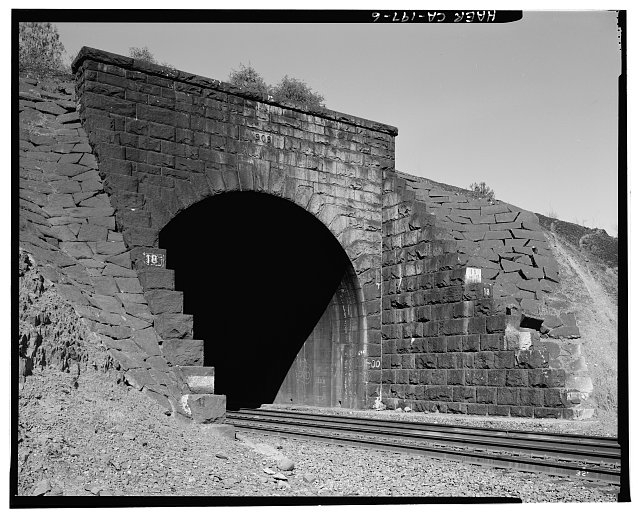 6. East portal of Tunnel 18, oblique view to northwest,...