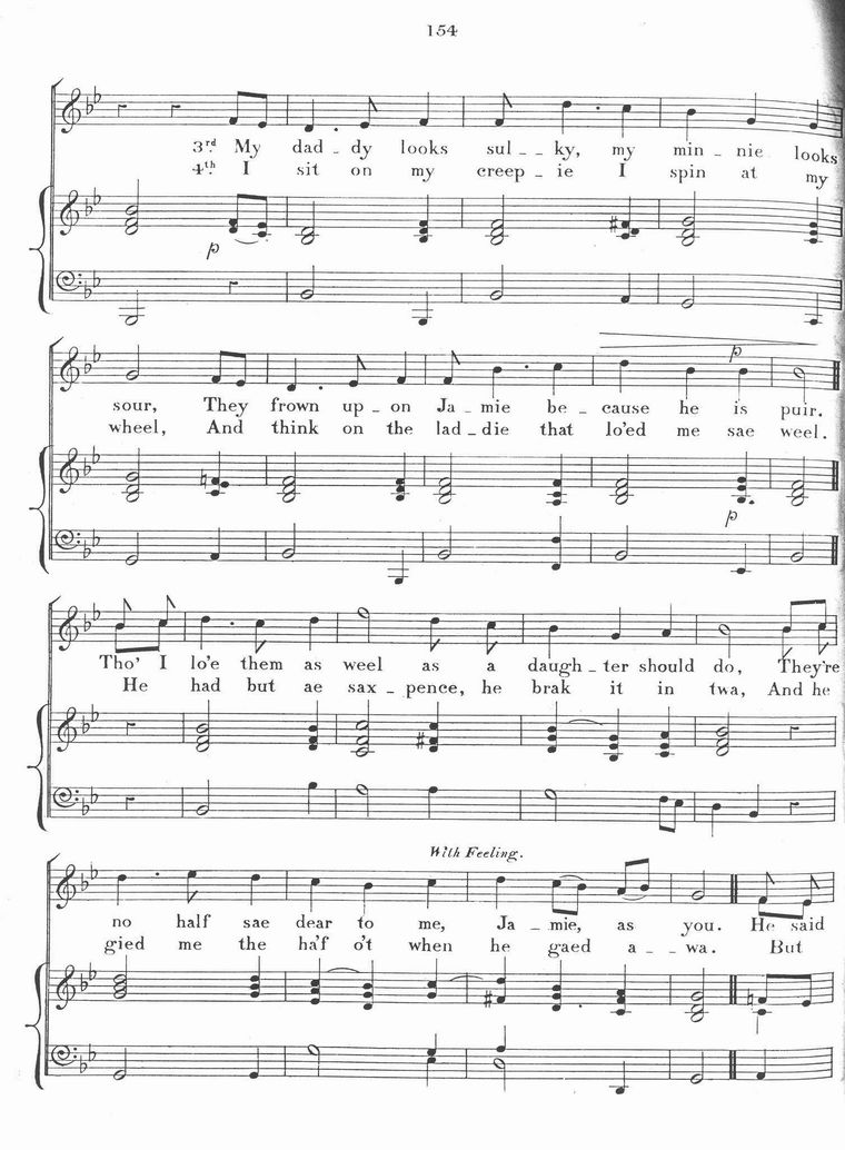 Musical score of George Halkett's poem - page 3
