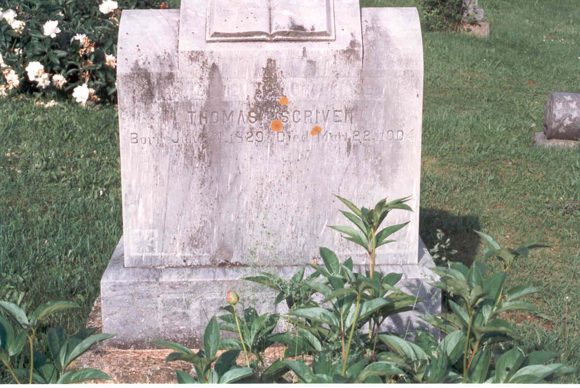 Thomas Scriven headstone