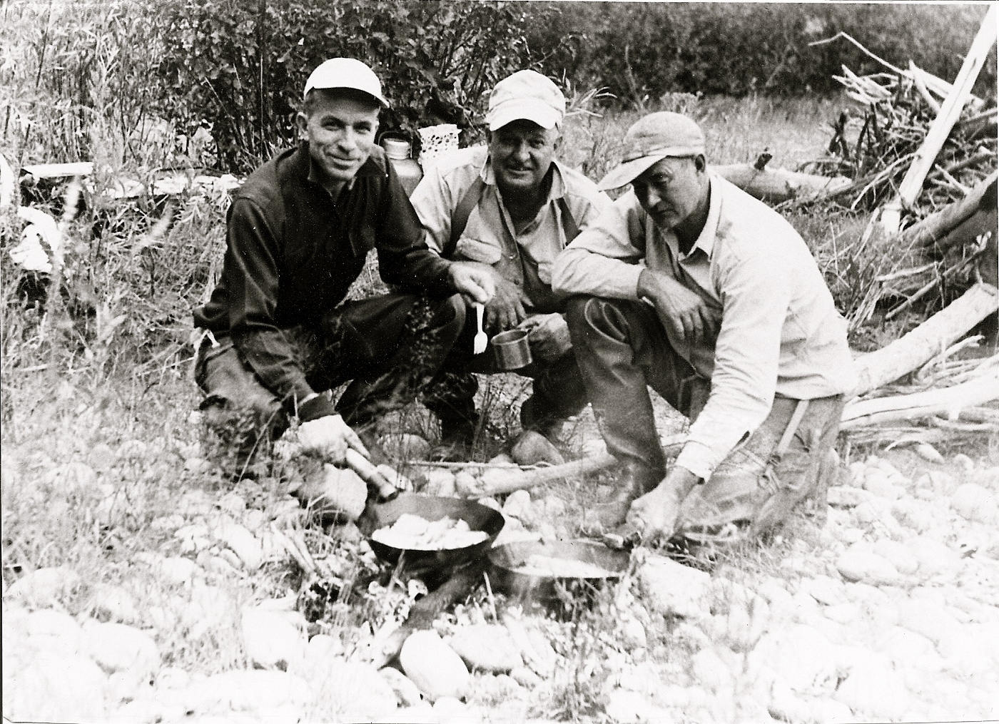 Ernie Triscik, Gilbert Alvord, and Doyle Medus 1955 WY