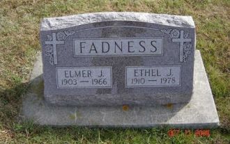 A photo of Ethel J Fadness