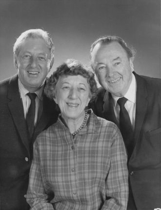 Ray Bolger, Jack Haley and Margaret Hamilton.