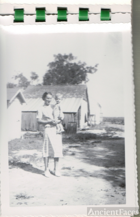 Geneva holding Carroll, her son, at Hickory, Norfolk, VA.