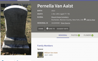 Gravesite of Pernella VanAalst