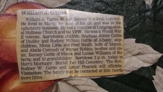 William J. Gattie obituary