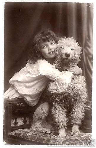 Unknown Girl and Her Dog