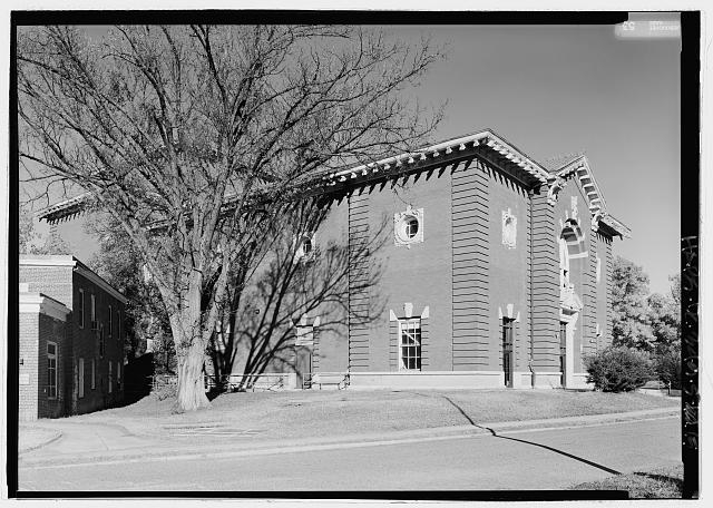 Perspective view of southwest corner - St. Elizabeths...