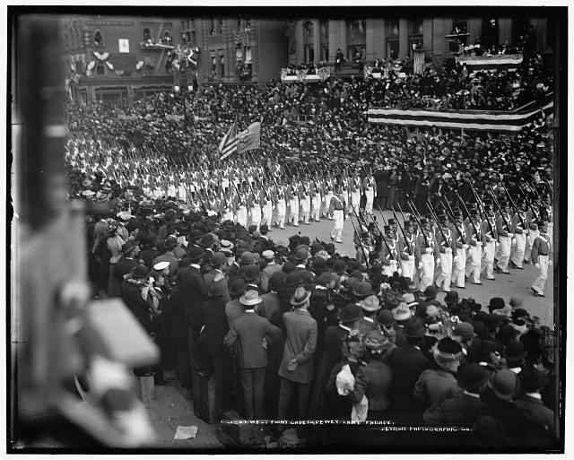 West Point cadets, Dewey Land Parade