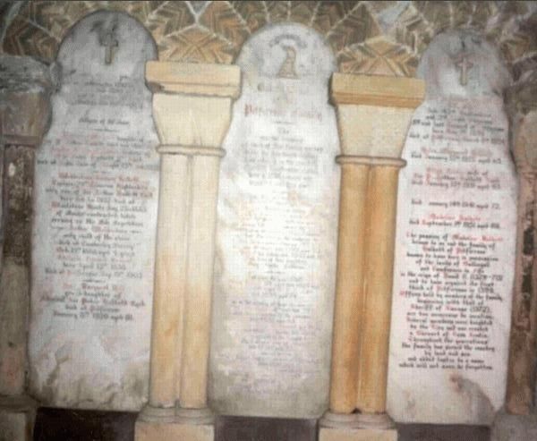 Halkett Burial Crypts - Dunfermline Abbey Nave