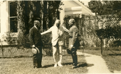 Hoover-- Pres. Harding -- Gen. Pershing at White House