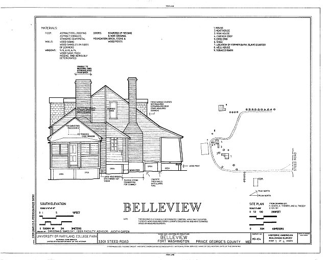 Site Plan & South Elevation Belleview, 3201 Steed Road,...