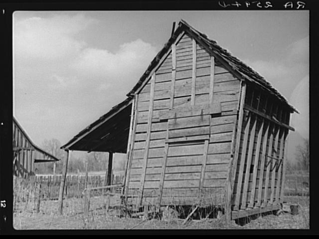 Old barn. Shelby Forest recreational demonstration...