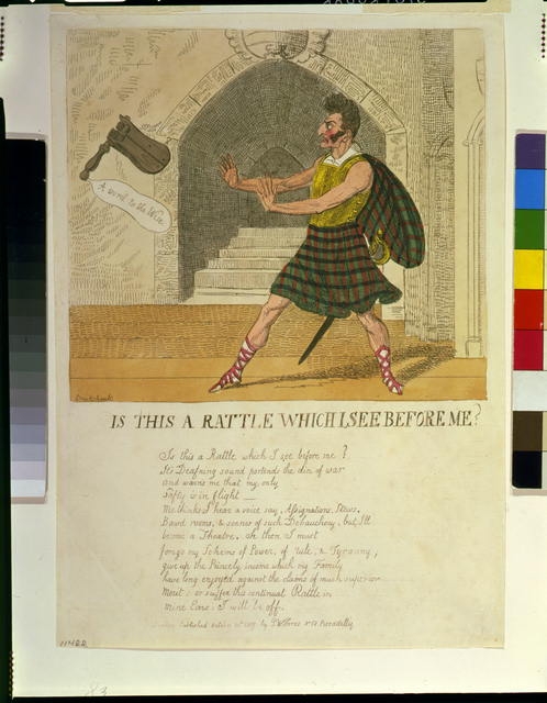Is this a rattle which I see before me / Cruikshank.