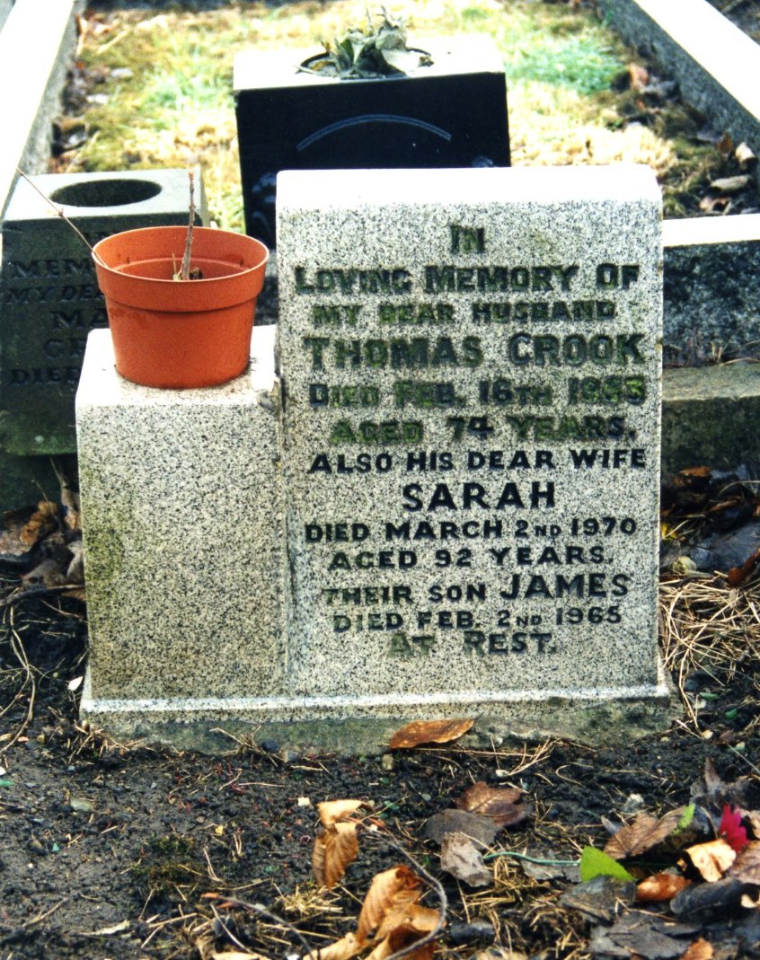 Thomas and Sarah (Hosler) Crook gravesite