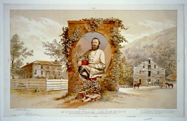 The above is a true picture of Stonewall Jackson and his...