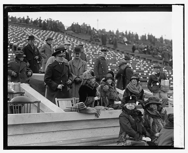 Admiral Wilson & party at Army-Navy game, 11/29/24