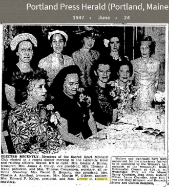Louise Marie Hagen-Connell--Portland Press Herald (Portland, Maine) (24 june 1947)