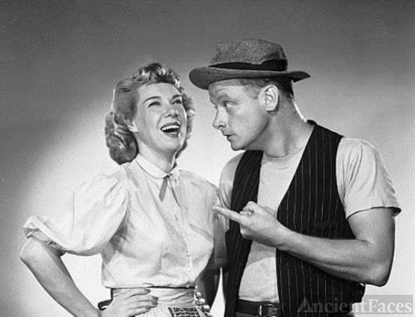 Joyce Randolph and Art Carney