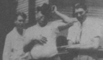 Bernard Hanna with Art and John Mitchell
