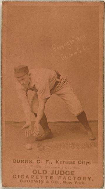 [Jim Burns, Kansas City Cowboys, baseball card portrait]