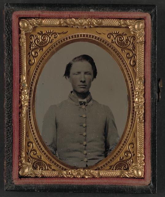 [Unidentified soldier in Confederate uniform]