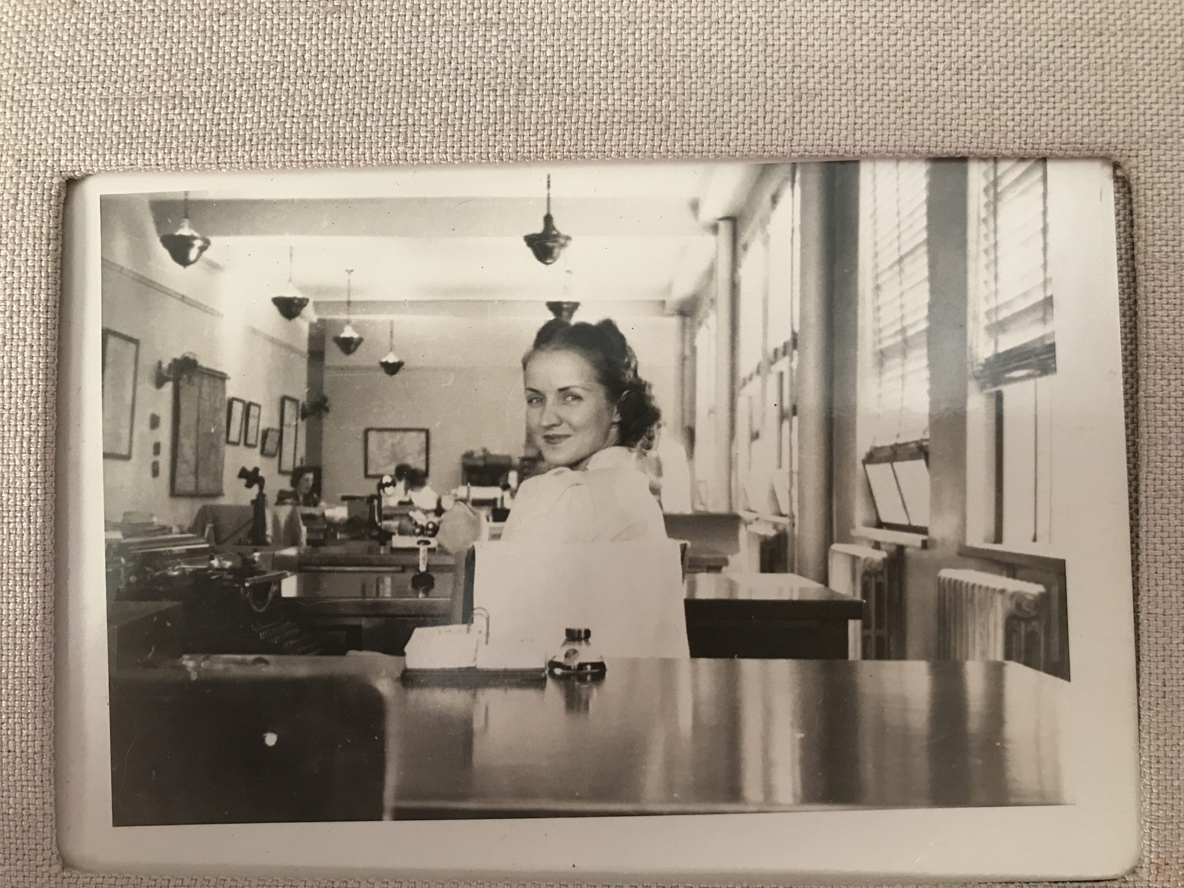 Marion P Davis Toohey at Secretarial College circa 1930