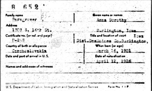 Anna Dorothy Hlavachek Barngrover