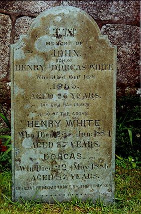 John White Headstone, 1863