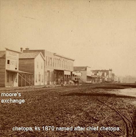 Moore's Exchange, chetopa, ks 1870