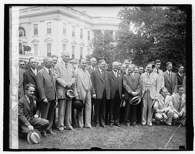 Hoover & Upsilon Fraternity, 5/16/29