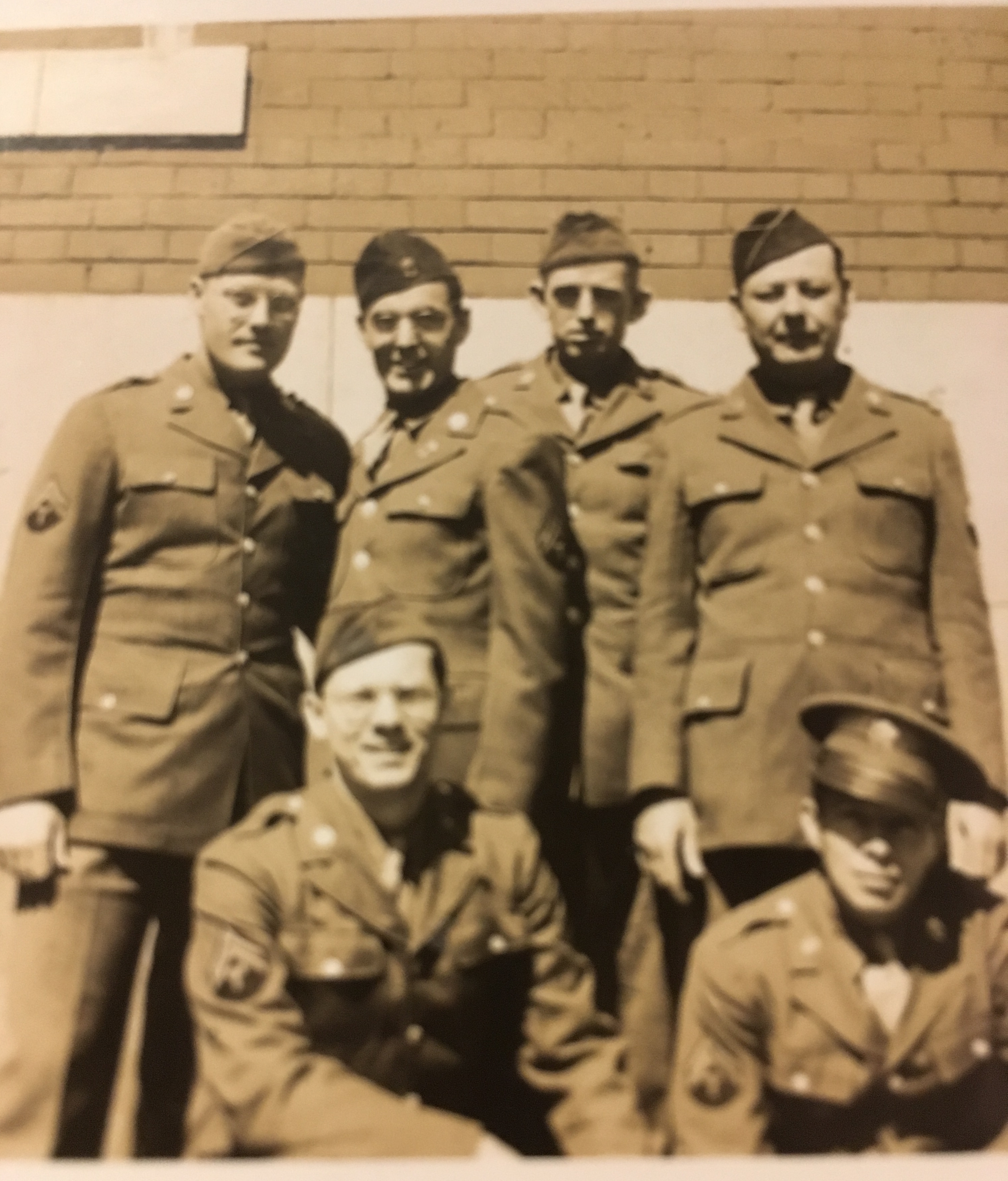 James Fisher and Army buddies