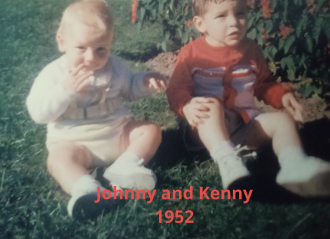 John with his brother Ken.