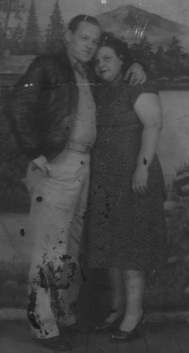 Helen Edwards and unknown man
