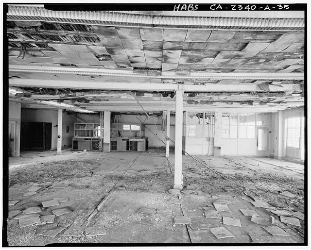 View of large workroom on southwest corner of second...