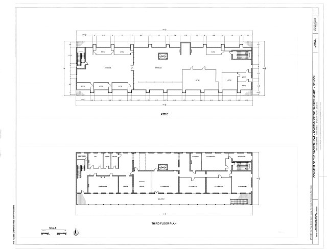 Third Floor Plan - Convent of the Sacred Heart, School,...