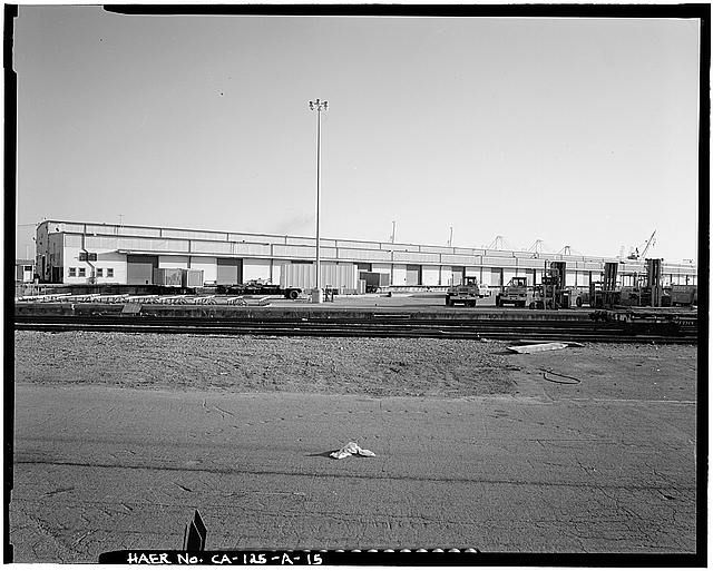15. GENERAL VIEW OF NORTHWEST SIDE OF SHED, WITH AN...