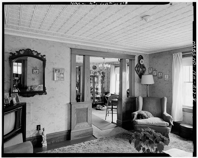 8. INTERIOR, LOOKING SOUTHWEST FROM LIVING ROOM INTO...