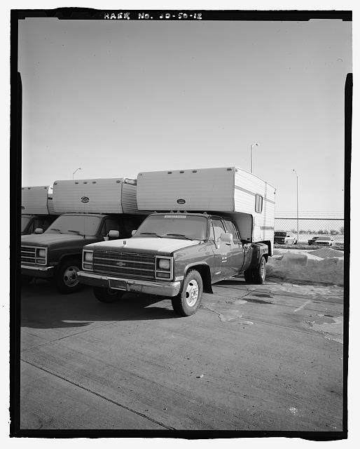 12. Alert team camper truck, perspective from left front...