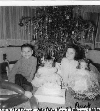 David, Catherine, & Mary Lane, 1958