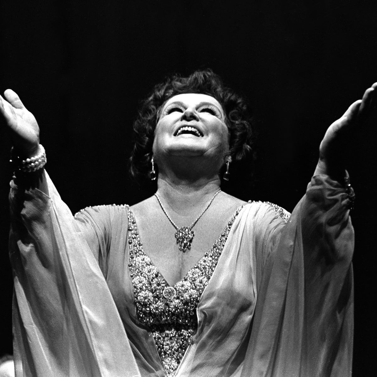 Exuberant Birgit Nilsson.