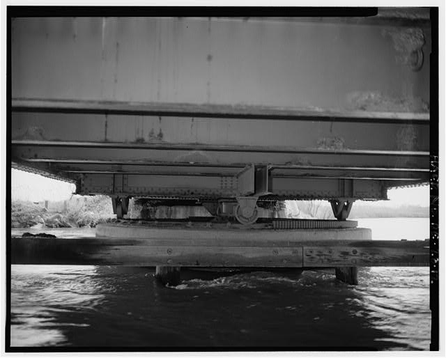 12. BELOW DECK, DETAILS OF CENTER PIVIOT - Odessa Bridge,...