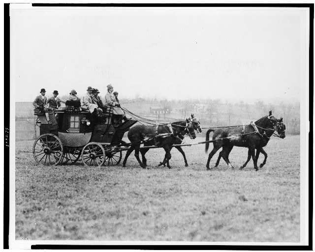 W.P. Hulbert of Middleburg arriving with his guests for...