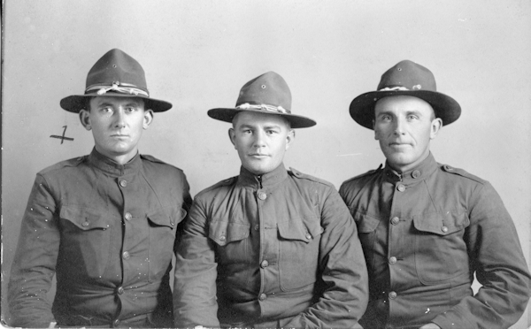 John Haberer and two friends