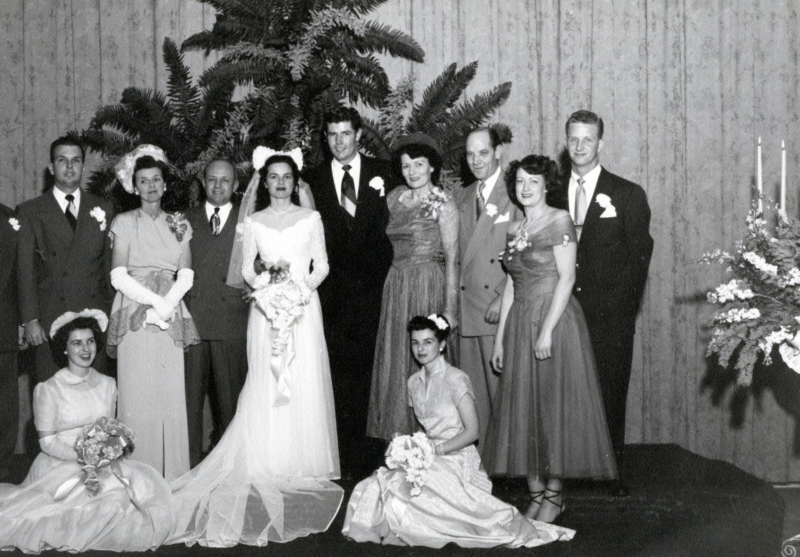 1950 Marguerite Horn and Donald Jennings Wedding