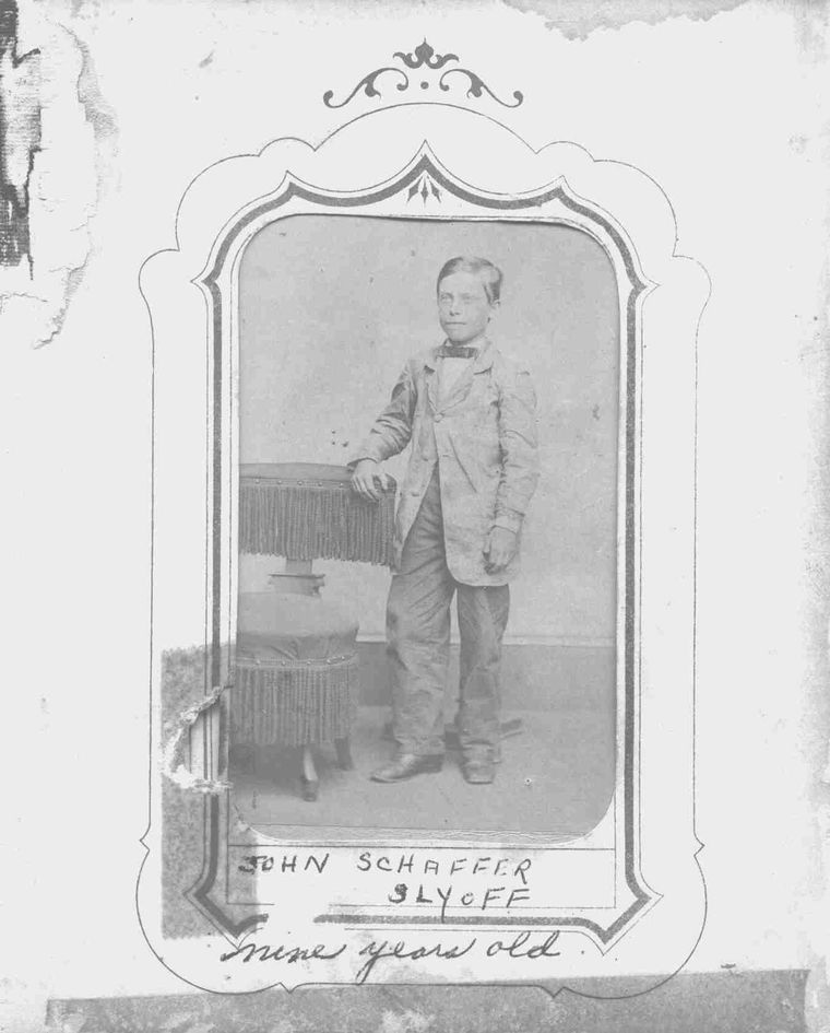 John Shaffer Slyoff age 9