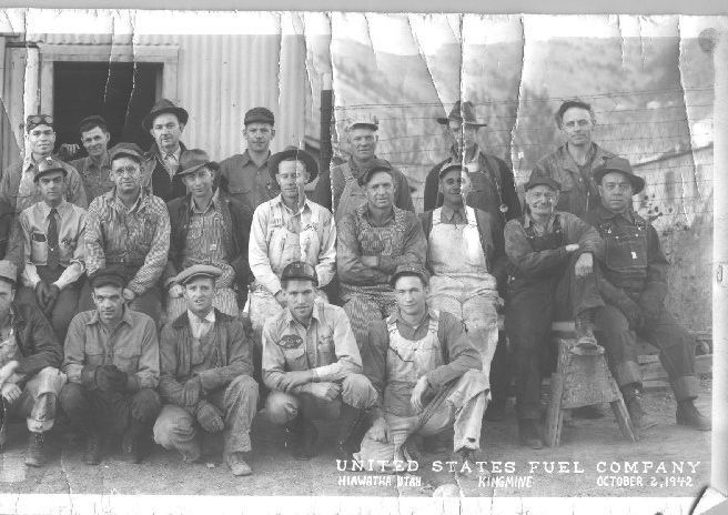 Coal Miners - King Mine, Hiawatha Utah 1942