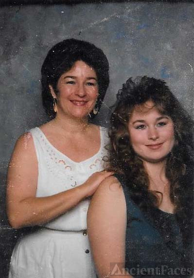 1991 Michelle Elizabeth (Johnson) Smith and daughter, Kristine Elizabeth Smith (age 20 in this photo)