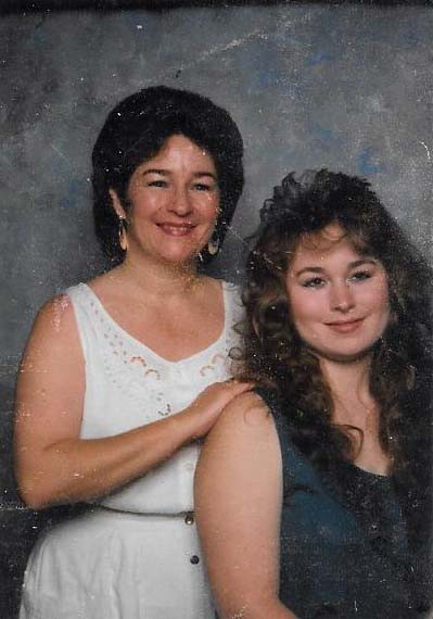 1991 Michelle Elizabeth (Johnson) Smith and daughter, Kristine Elizabeth Smith (age 20 in this photo)