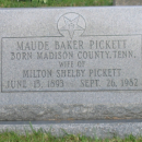 Maude (Baker) Pickett Gravesite